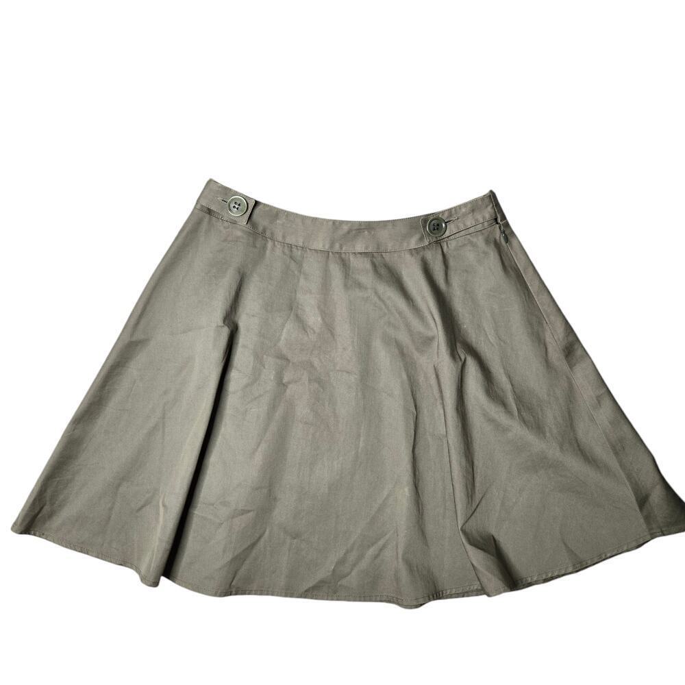 Ulla Johnson Green Pleated Skater Skirt Size: 8